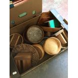 BOX OF WOODEN ITEMS T2