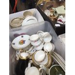 3 BOXES OF MIXED CHINA TEA WARE: PARAGON/COLCLOUGH