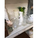 GLASS AND POTTERY VASES ETC. K3
