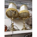 PAIR BRASS TABLE LAMPS K5