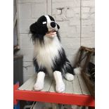 SOFT TOY - BLACK AND WHITE COLLIE