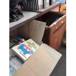 TEA CHEST OF BOOKS AND THREE BOXES OF BOOKS