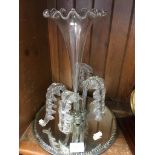 VICTORIAN GLASS EPERGNE