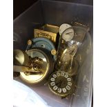 CRATE OF CLOCKS