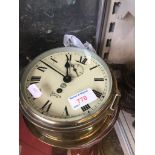 SMITHS EMPIRE BRASS SHIPS CLOCK C