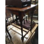 MAHOGANY SIDE TABLE CIRCA 1890 92CM X 46CM