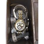 TIN OF WATCHES C