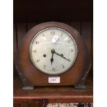 OAK MANTEL CLOCK