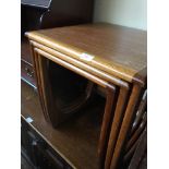 TEAK NEST OF TABLES. W48CM