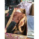 BOX OF VINTAGE FUR ITEMS