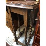 SMALL TWIST LEG DROP LEAF TABLE