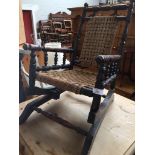 EDWARDIAN CHILDS AMERICAN STYLE ROCKER. W40CM