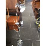 A CHROME RETRO LAMP