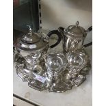 EPNS TEA WARE ON A TRAY J2