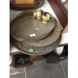 BRASS TRAYS ETC. T2