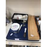 AYNSLEY PLATE AND OTHER ITEMS H3