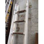 WOODEN EXTENDING LADDERS