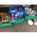 6 CRATES OF MIXED ELECTRICAL AND OTHER ITEMS