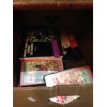 BOX OF RUGBY LEAGUE BOOKS AND VIDEOS