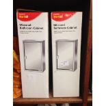TWO BOXED BATHROOM CABINETS