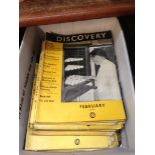 BOX OF DISCOVERY MAGAZINES 1945 TO 1955