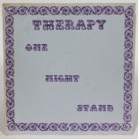 Therapy - One Night Stand UK 1973 stereo LP Indigo Sound Studios IRS5124 signed by both Fiona