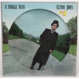 Elton John - A single Man UK 1978 stereo LP picture disc MCAP-14951 VG+ first few tracks played well