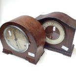 2 MANTEL CLOCKS