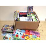 BOX OF CHILDREN'S BOOKS, GAMES AND PUZZLES