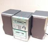 SHARP FULL LOGIC CD/CASSETTE/RADIO SYSTEM WITH SPEAKERS