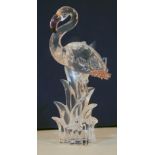 A Swarovski Crystal flamingo, boxed. Condition - good, no damage/repair.