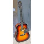 A Fender DG-5SBST acoustic guitar.