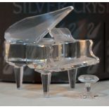 A Swarovski Crystal grand piano and stool, boxed. Condition - good, no damage/repair.