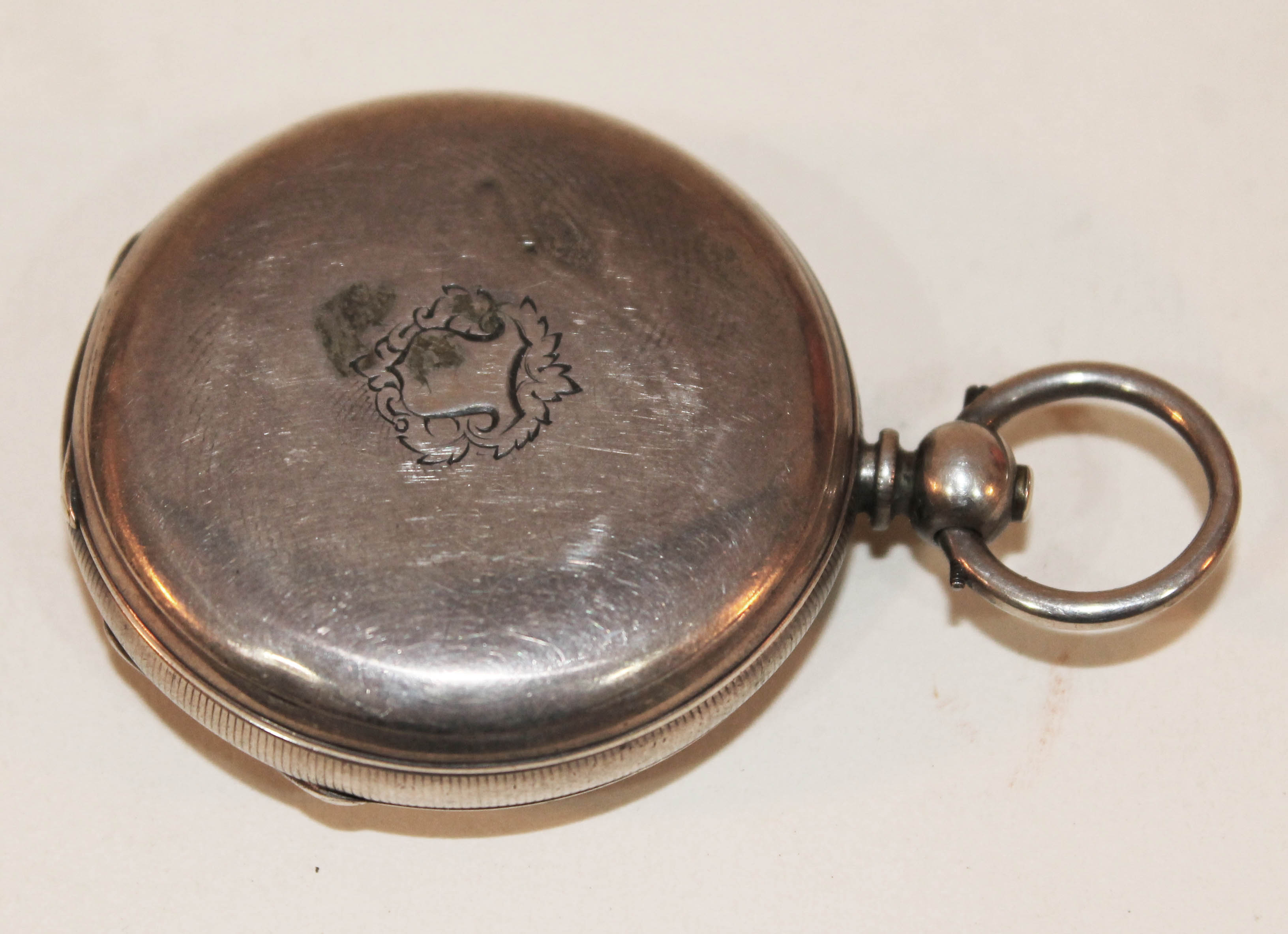 A Chinese Duplex pocket watch, white metal case, centre seconds dial with dual hour and minute - Image 4 of 19