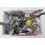 A mixed lot of vintage wristwatches.