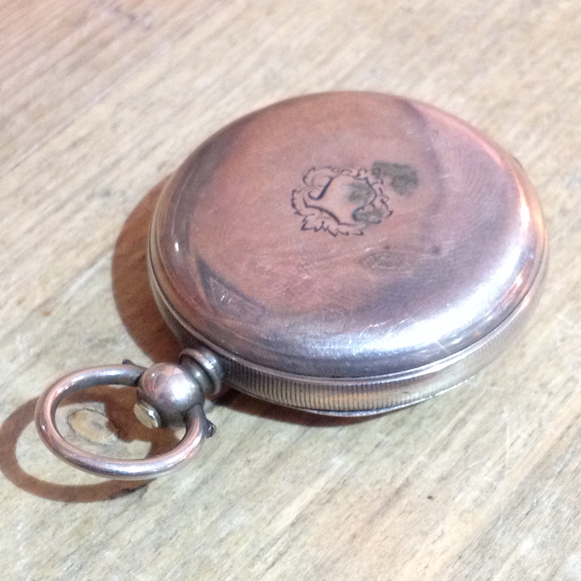 A Chinese Duplex pocket watch, white metal case, centre seconds dial with dual hour and minute - Image 13 of 19