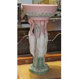 A Blakeney jardiniere with duck pedestal, height 78.5cm.