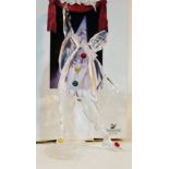 A Swarovski Crystal Masquerade Pierrot, boxed with certificate, comes with plaque and stand (not