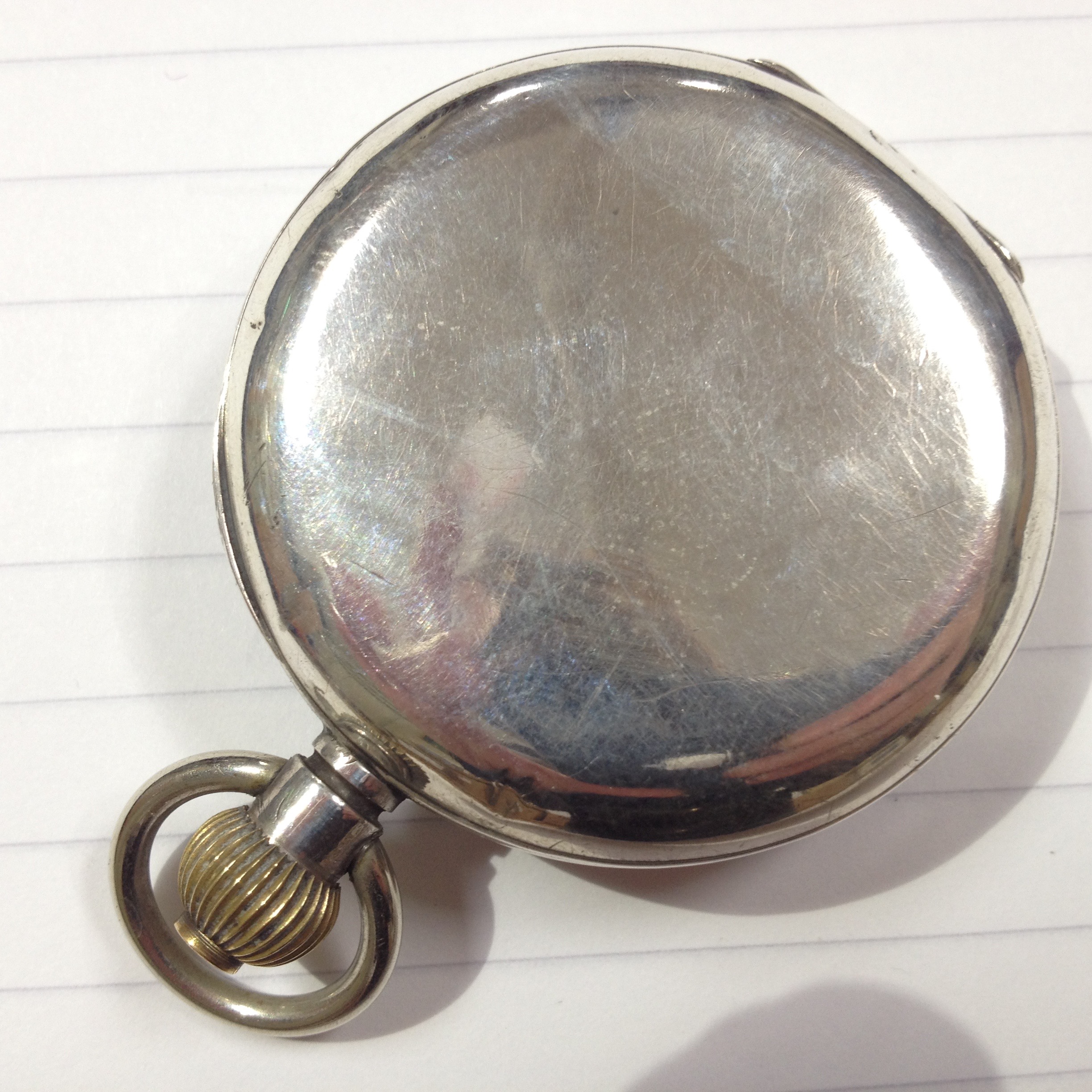 A hallmarked silver pocket watch, diam. 5cm. - Bild 3 aus 7