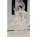 A Swarovski Crystal Masquerade Harlequin, boxed with certificate, comes with plaque and stand (not