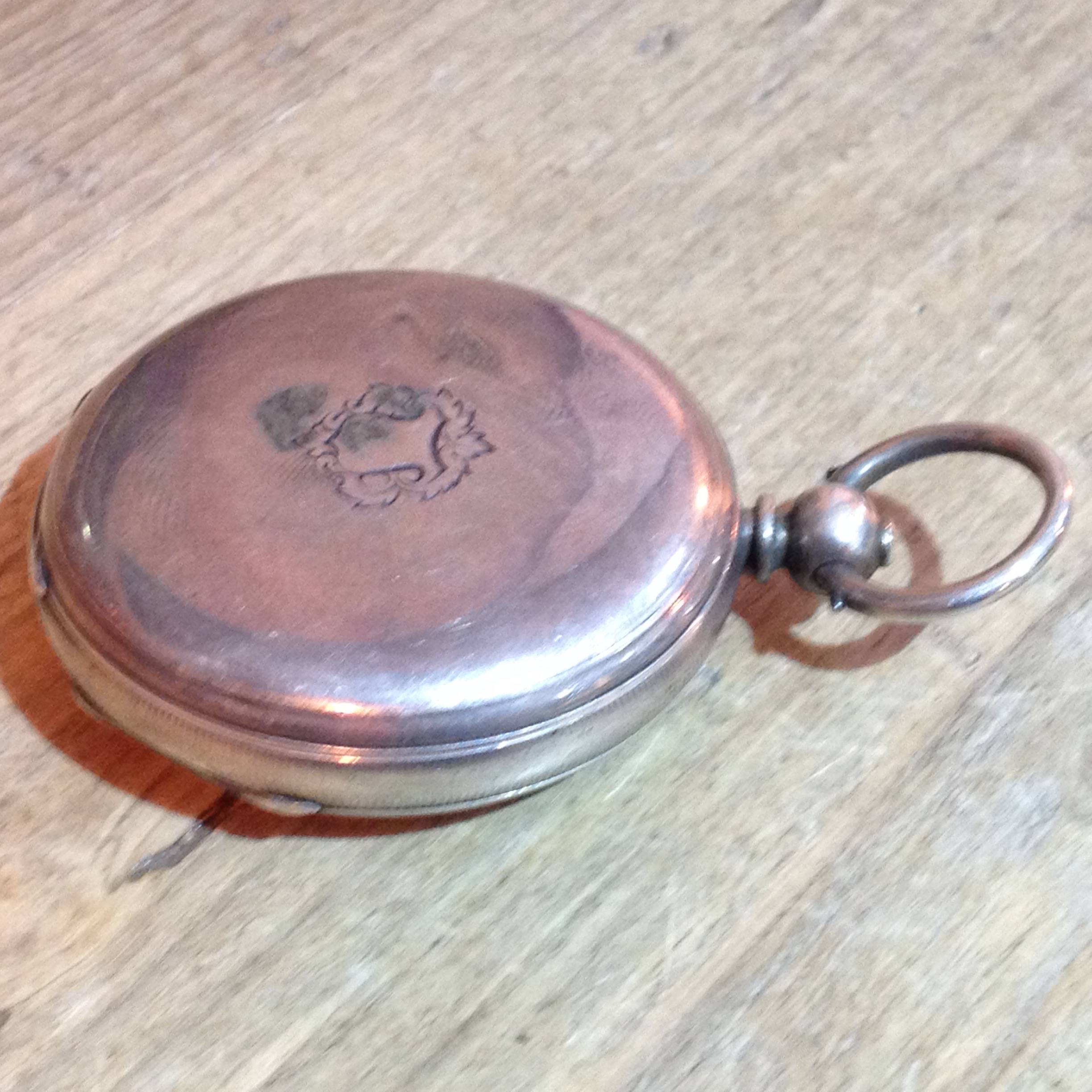 A Chinese Duplex pocket watch, white metal case, centre seconds dial with dual hour and minute - Image 14 of 19