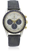 A GENTLEMAN'S STEEL & GOLD UNIVERSAL GENEVE COMPAX CHRONOGRAPH WRIST WATCH CIRCA 1997, REF. 284.495