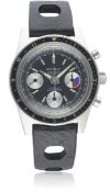 A GENTLEMAN'S STAINLESS STEEL JENNY DIVERS CHRONOGRAPH WRIST WATCH CIRCA 1960s, REF. 2003 D: Black