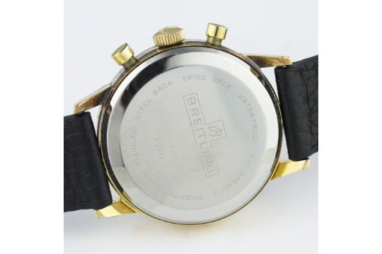 A GENTLEMAN'S "NOS" GOLD PLATED BREITLING TOP TIME CHRONOGRAPH WRIST WATCH CIRCA 1960s, REF. 2000 D: - Image 6 of 6