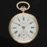 A FINE & RARE LADIES 18K SOLID ROSE GOLD PATEK PHILIPPE & CIE CHRONOMETRO GONDOLO POCKET WATCH CIRCA