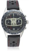 A RARE GENTLEMAN’S STAINLESS STEEL YEMA RALLYE CHRONOGRAPH WRIST WATCH CIRCA 1969  D: Black & silver