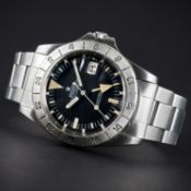 A RARE GENTLEMAN'S STAINLESS STEEL ROLEX OYSTER PERPETUAL DATE EXPLORER II "ORANGE HAND" BRACELET