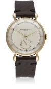 A GENTLEMAN'S LARGE SIZE 18K SOLID GOLD VACHERON & CONSTANTIN WRIST WATCH CIRCA 1950 D: Two tone