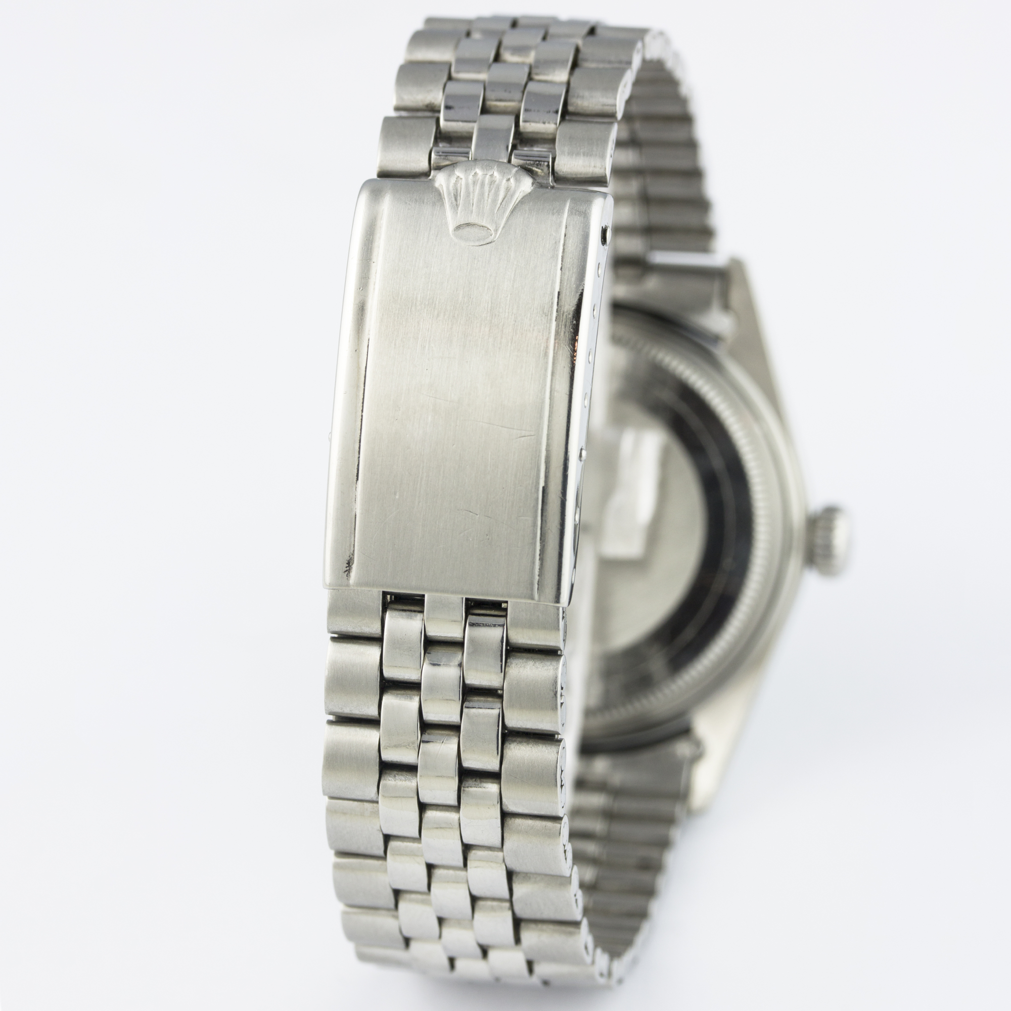 A GENTLEMAN'S STAINLESS STEEL & WHITE GOLD ROLEX OYSTER PERPETUAL DATEJUST BRACELET WATCH CIRCA - Image 6 of 10