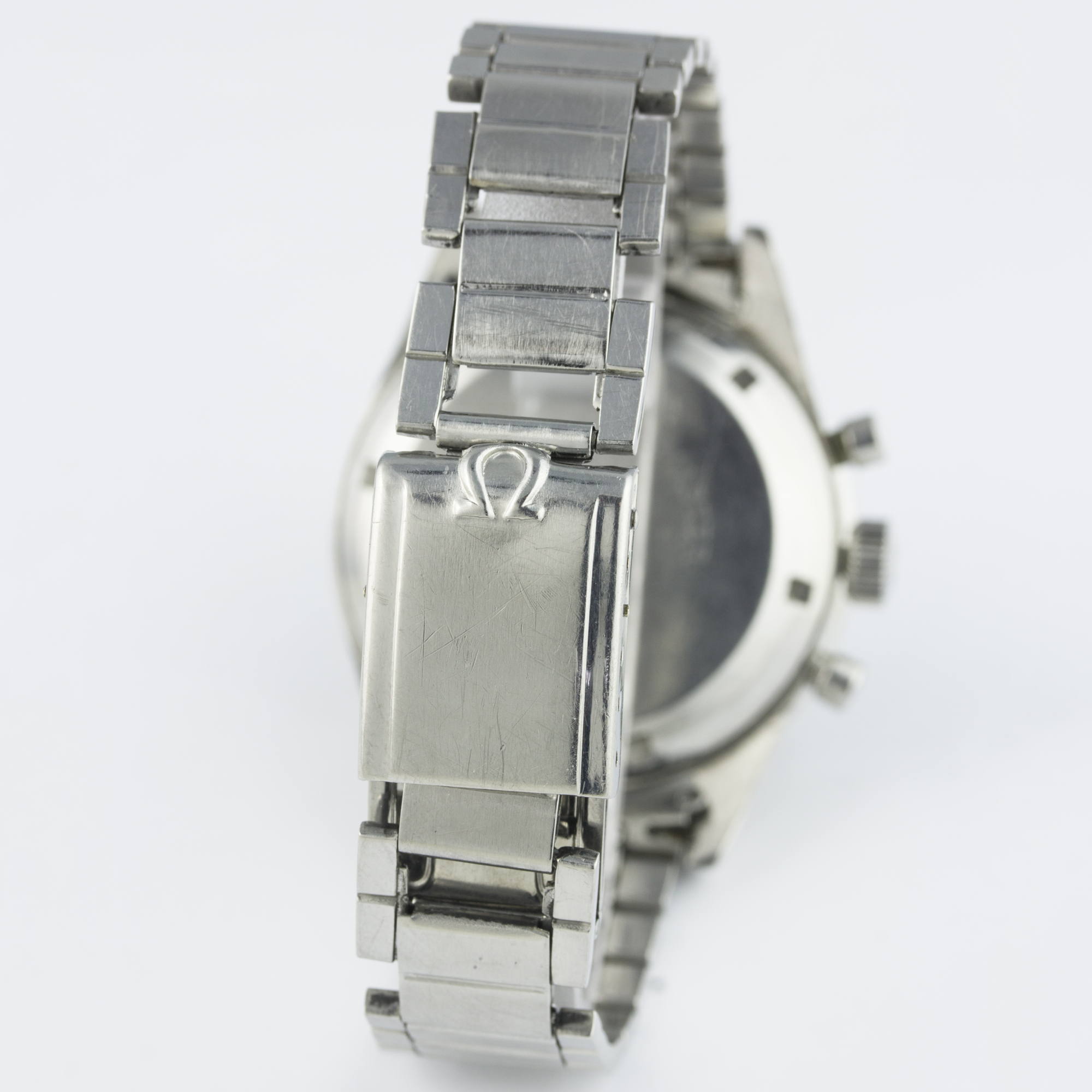 A VERY RARE GENTLEMAN'S STAINLESS STEEL OMEGA SPEEDMASTER CHRONOGRAPH BRACELET WATCH DATED 1959, - Image 7 of 11